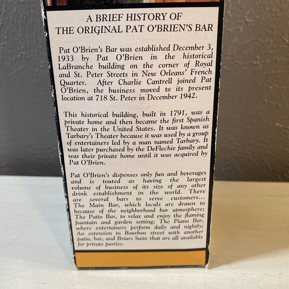 Vintage Pat O'Brien New Orleans Hurricane Glass with Box and 5 Cocktail Napkins - Picture 5 of 5